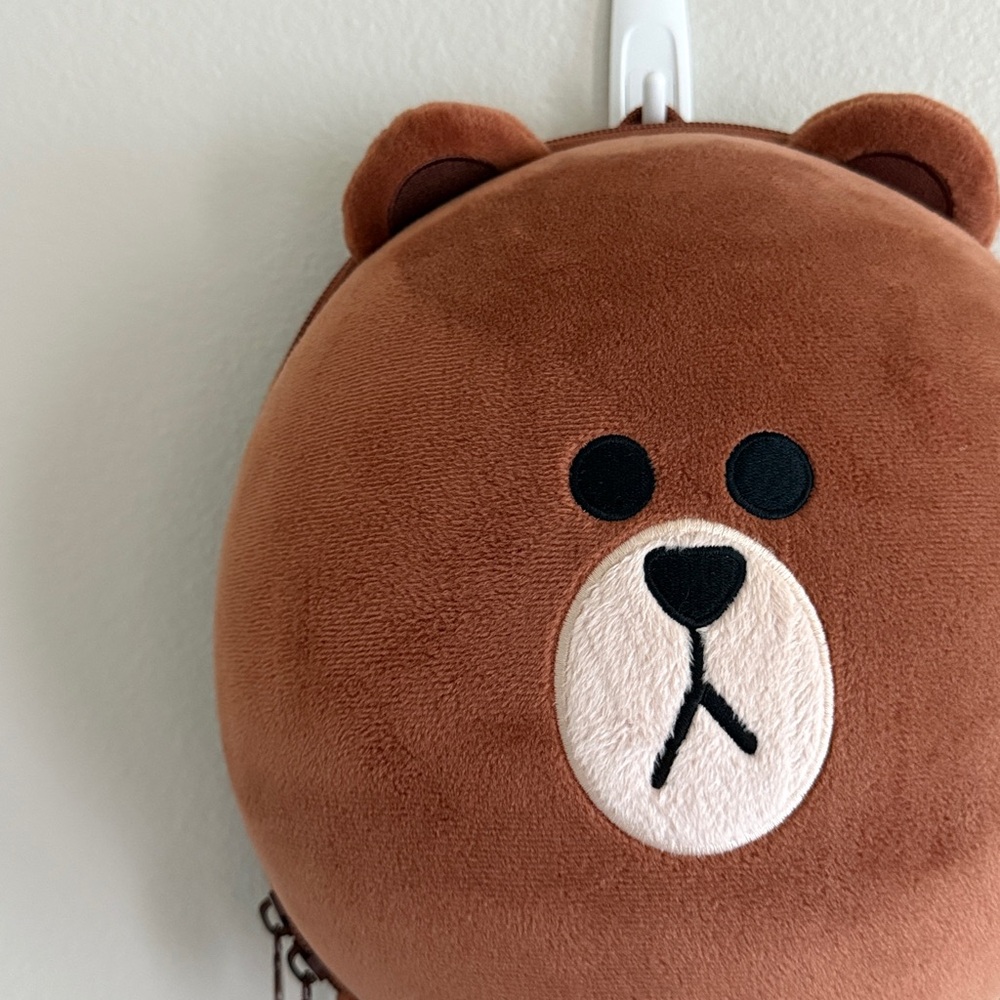 LINE Friends Brown Bear Kid Backpack - Picture 3 of 16